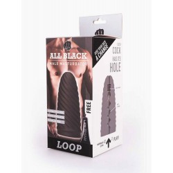All Black Real Skin Touch Masturbator Loop masturbatore