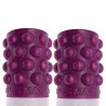 Oxballs BUBBLES MAX nipsuckers Plum coppia di succhia capezzoli per sviluppare capezzoli in silicone