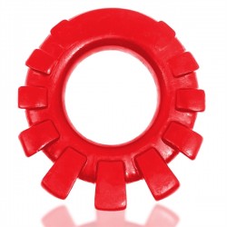 Oxballs COCK-LUG lugged cockring Red in silicone estensibile