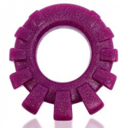 Oxballs COCK-LUG lugged cockring Plum in silicone estensibile