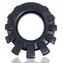 Oxballs COCK-LUG lugged cockring Black in silicone estensibile