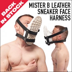 Mister B Leather Sneaker Face Harness sniffer con scarpe da ginnastica