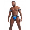 Mister B Urban Club Biceps Bands Striped Blue bande elastiche per bicipidi