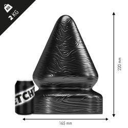 STRETCH'R Sirup Butt Plug Black Metallic XXL dilatatore anale