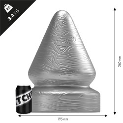 STRETCH'R Sirup Butt Plug Gun Metal XXXL dilatatore anale