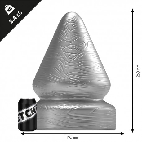 STRETCH'R Sirup Butt Plug Gun Metal XXXL dilatatore anale