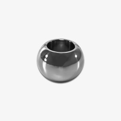 Black Label Donut Ball Stretcher 40 x 35 mm. in acciaio inox per testicoli 