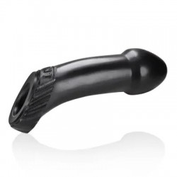 Oxballs Grunt Double Penetrator Black estensore del pene in puro silicone