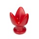 Oxballs Rosebud 1 Hole Opener Small Red plug dilatatore anale con tre petali in silicone
