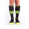 BRUTUS Puppy Party Socks w. Pockets Neon Yellow calzettoni con piccolo taschino