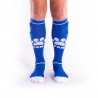 BRUTUS Puppy Party Socks w. Pockets Blue White calzettoni con piccolo taschino