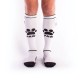 BRUTUS Puppy Party Socks w. Pockets White Black calzettoni con piccolo taschino