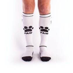 BRUTUS Puppy Party Socks w. Pockets White Black calzettoni con piccolo taschino