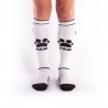 BRUTUS Puppy Party Socks w. Pockets White Black calzettoni con piccolo taschino
