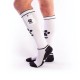 BRUTUS Puppy Party Socks w. Pockets White Black calzettoni con piccolo taschino