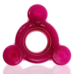 Oxballs Heavy Squeeze Weighted Ballstretcher Hot Pink anello per i testicoli con pesi in TPR estensibile