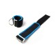 665 Neoprene Universal Restraints Black and Blue coppia di restrizioni universali per polsi o per caviglie