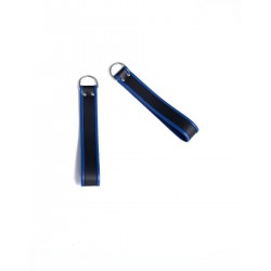 Mister B Ankle Sling Loops Black With Blue Piping cinghie per reggere le caviglie sulla sling﻿