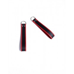 Mister B Ankle Sling Loops Black With Red Piping cinghie per reggere le caviglie sulla sling﻿