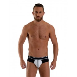 Mister B URBAN Bronx Brief White Black slip