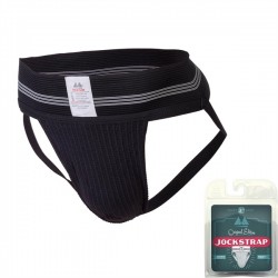 MM Jocks Adult Supporter 3" bike style Black jockstrap sospensorio nero
