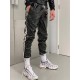 Mr Riegillio PVC Tracksuit Pants White Stripes pantaloni tuta in PVC lucido con righe