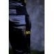 Mr Riegillio PVC Tracksuit Pants Yellow Stripes pantaloni tuta in PVC lucido con righe
