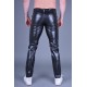 Mr Riegillio MR 5 Pockets Pants Black pantaloni in pelle artificiale