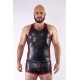 Mister B Neoprene Tank Top Black Red canotta in neoprene
