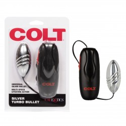 Colt Turbo Bullet Silver sex toy anale vibrante turbo multi velocità