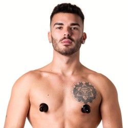 665 Super Silicone Nipple Suckers Large Black ventose large per capezzoli in silicone