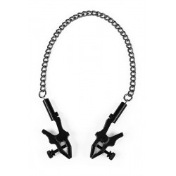 Mister B Pinch Extreme Nipple Clamps Adjustable pinze regolabili tortura strizza capezzoli con catenella in metallo