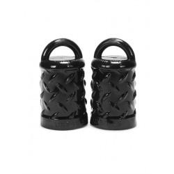 Oxballs GRIPPER Black coppia di succhia capezzoli per sviluppare capezzoli in silicone