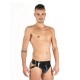 Mister B Rubber Jock Strap Black Blue jockstrap sospensorio rubber gomma