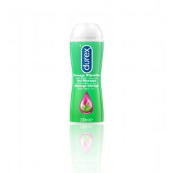 Durex Massage 2 in 1 Aloe Vera 200 Ml. Lubrificante Gel lubrificante per il massaggio e per il sesso