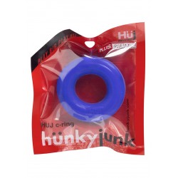 Hunkyjunk Huj Cockring Single Blue Tar cockring in Silicone e TPR