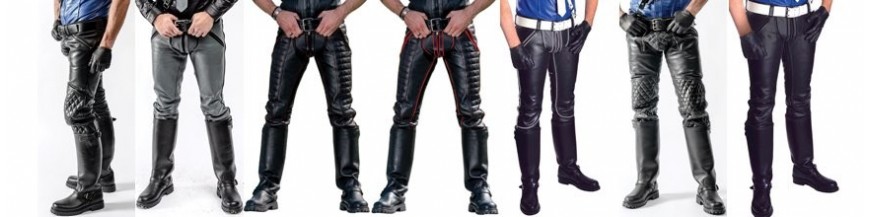 pantaloni e chaps leather pelle