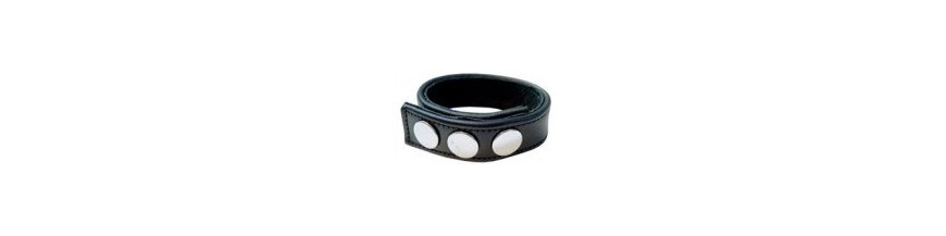 cockring e ball stretcher leather pelle