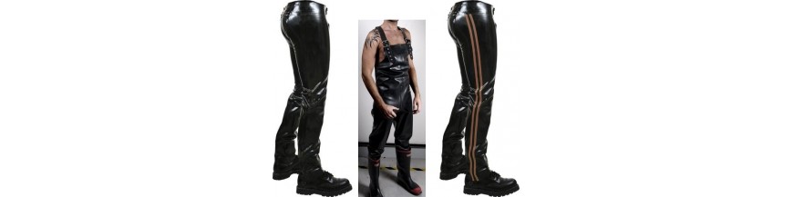 pantaloni chaps tute rubber latex e neoprene