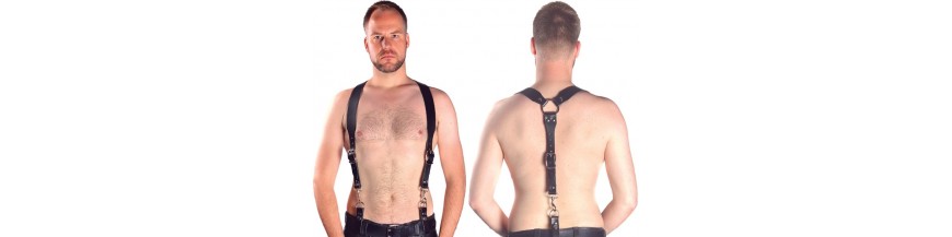 bretelle leather pelle